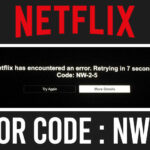 Netflix Error Code NW-2-5