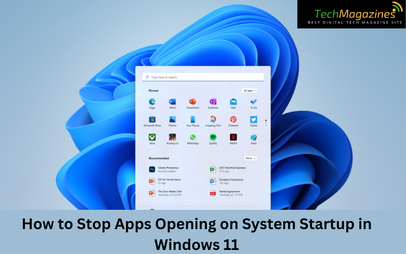 How to Stop Apps Opening on System Startup in Windows 11