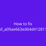 How to fix [pii_email_a09ae663ed64d4128110] Error